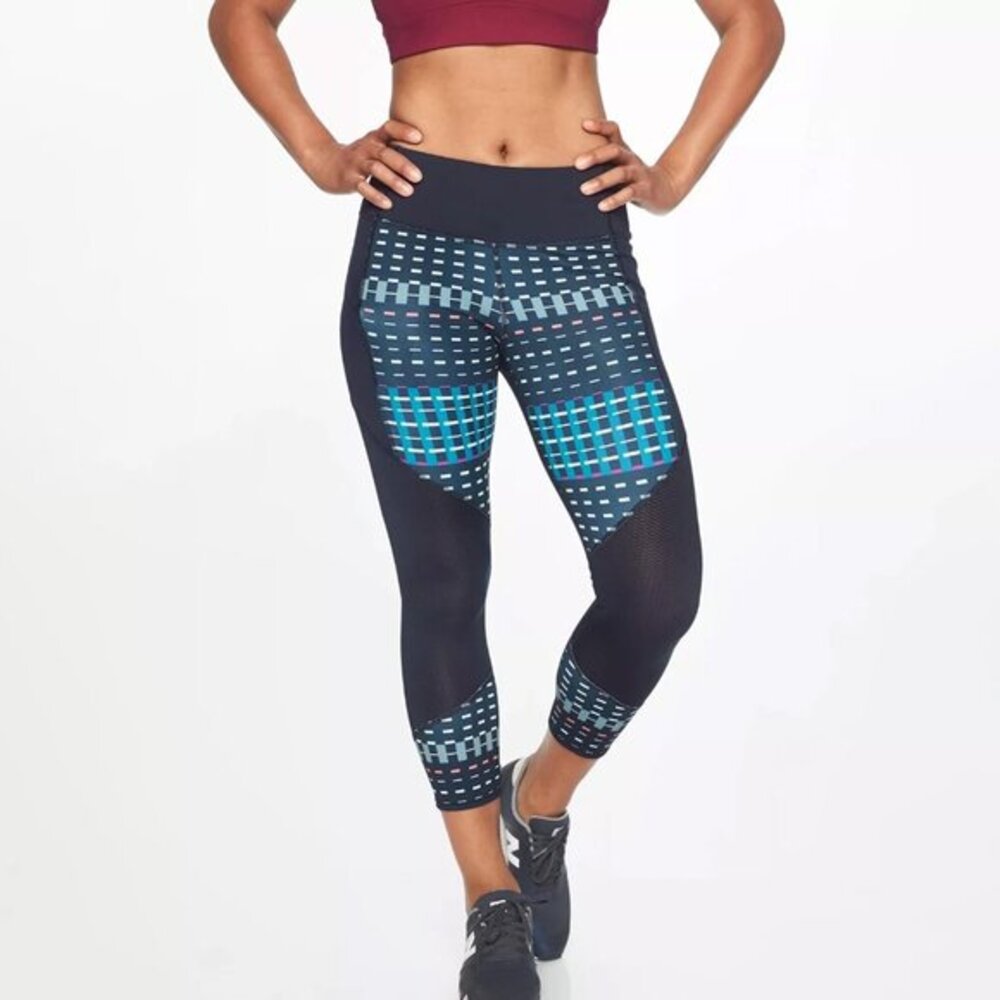 Athleta Small Timeless Contender Capris Leggings Zip Pockets Small Petite - Picture 3 of 11